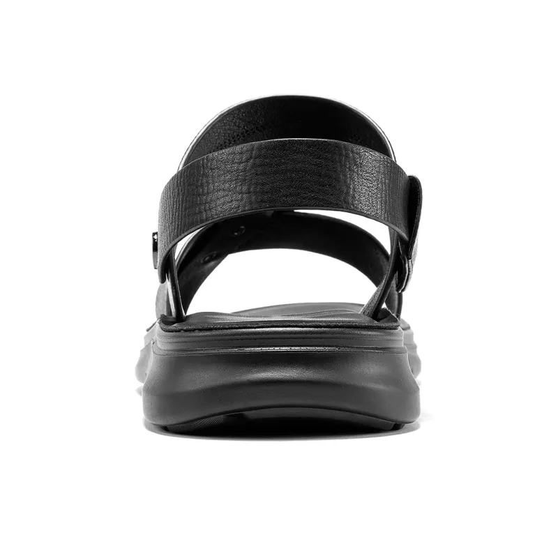 Dance With Wolves Beach Sandals Men's Black-3