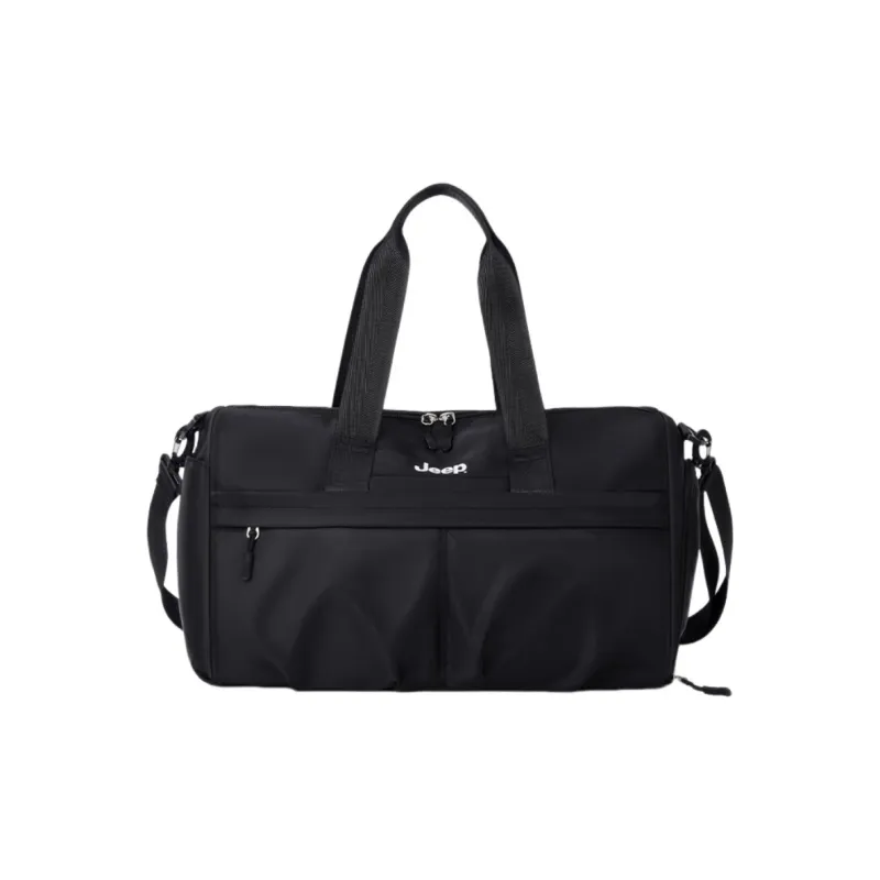 Jeep Nylon Fabric Bag Unisex Black-0