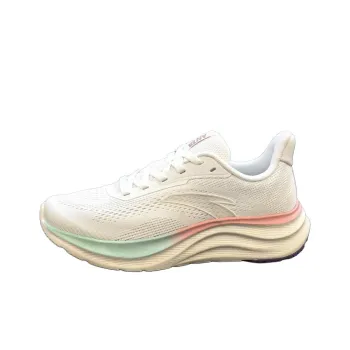 Anta Cushioning And Breathable Low Top Casual Running Shoes Women's Papyrus White