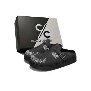 Colorful Creations Closed Toe Slippers Men's