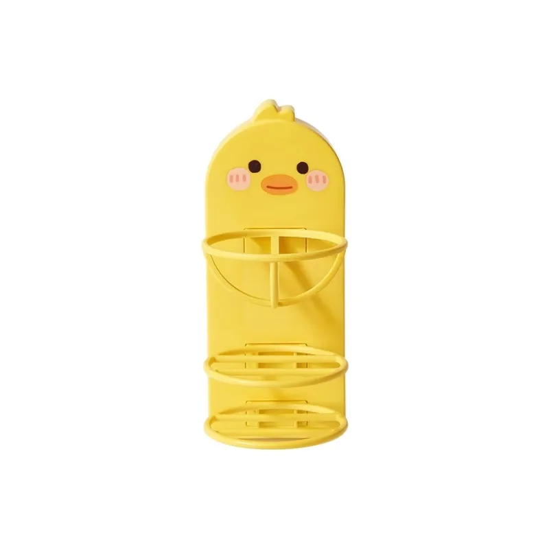 ZHENZI Yellow Duck Makeup Sponge Wall Mounted Storage Racks & Shelves-0