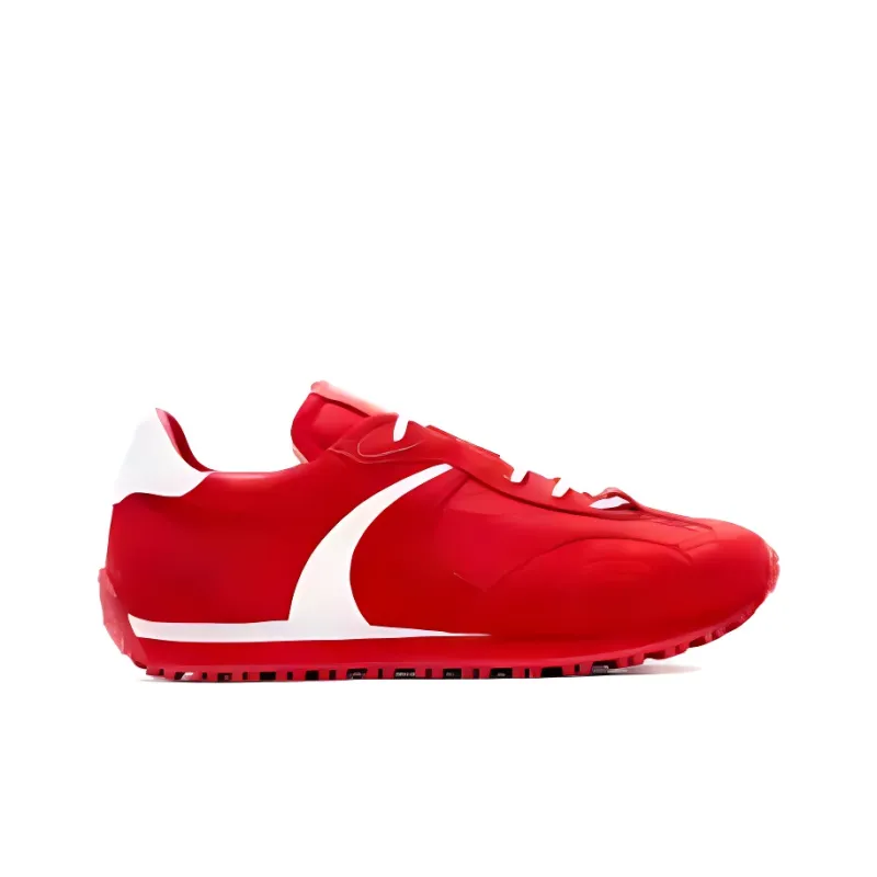 WANDER AROUND Slip Resistant And Abrasion Resistant Coverage Low Top Casual Shoes Women's Red-1