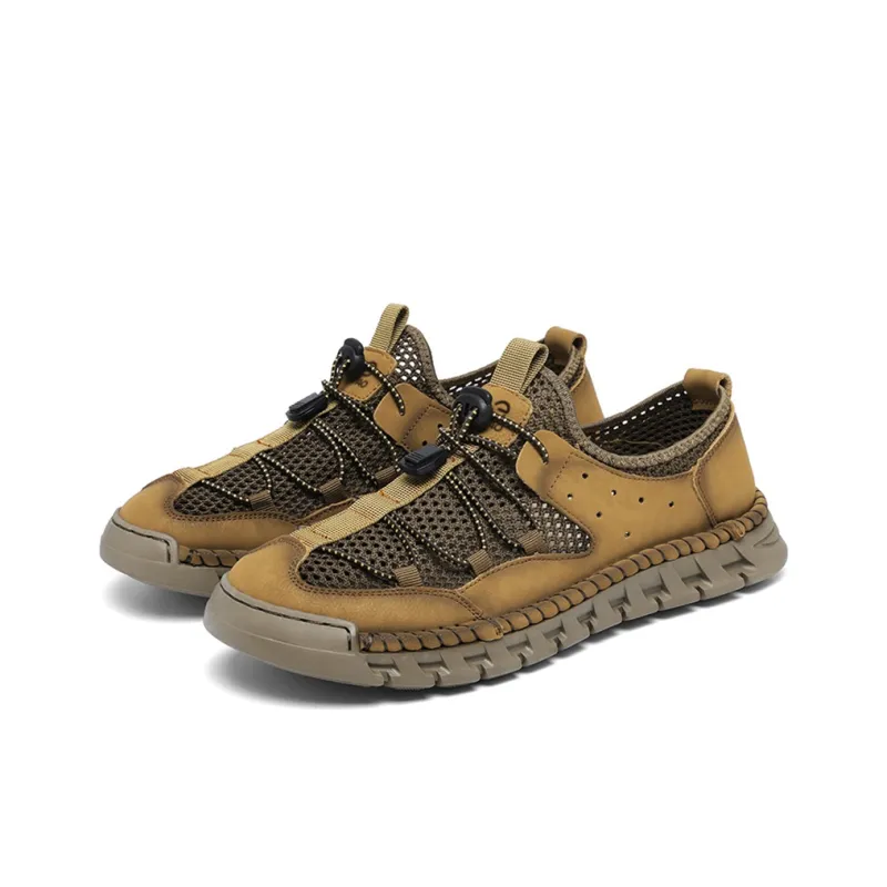 LINGPAO Abrasion Resistant Breathable Slip Resistant Low Top Casual Shoes Men's-14