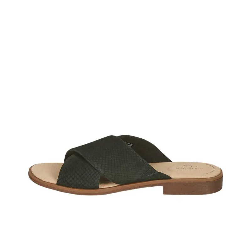 Clarks Composite Sole Slip Resistant Slide Slippers Women's Black-1