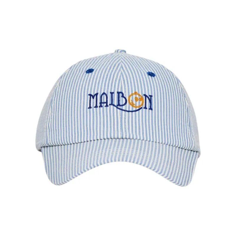Malbon Golf Cotton Twill Baseball Caps Unisex Blue-0