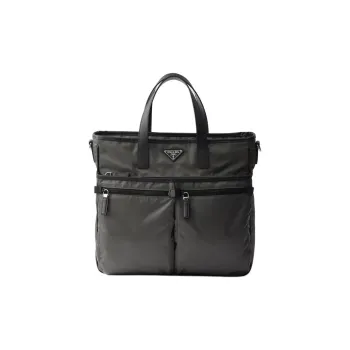 PRADA Re Nylon Tote Bag, Shopping Bag, Shoulder Bag, Crossbody Bag, Handbag Unisex Forest Green