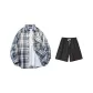 Dark Blue+Black Shorts