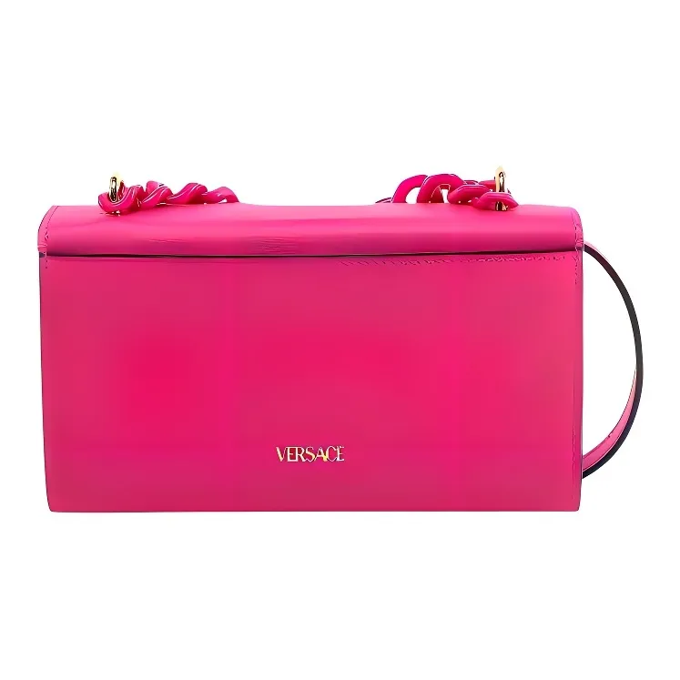 VERSACE Leather Portable Crossbody Bag Shoulder Bag Women's Pink-1