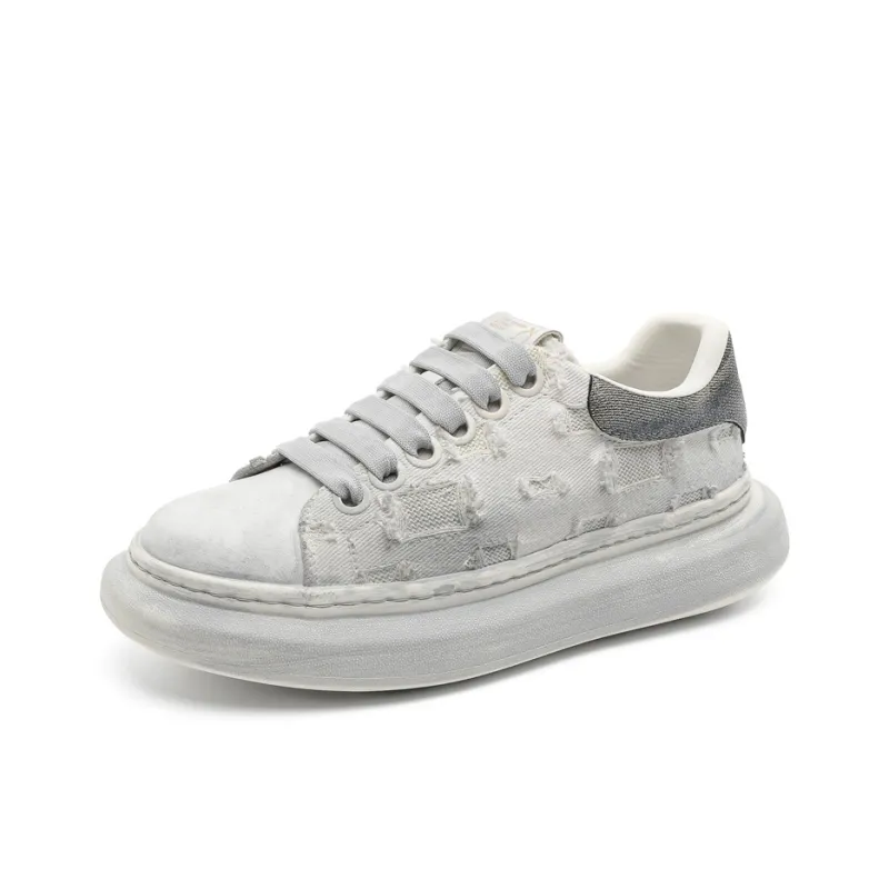 Magelly Lightweight Breathable Height Increasing Low Top Skateboard Shoes Men's-1