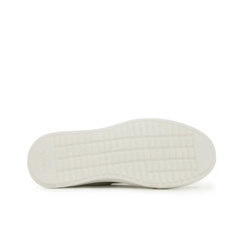 Satchi Height Increasing Low Top White Sneakers Men's White-7
