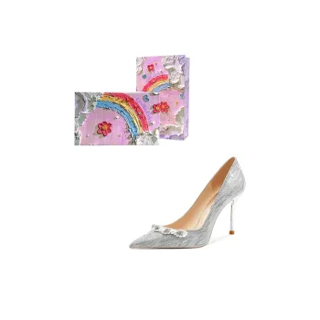 Crelinkxlat Slim Heel High Heels Women's Silver