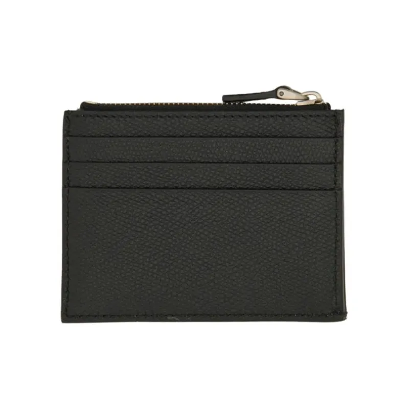 Valentino VLogo Signature Calfskin Wallet Men's Black-2