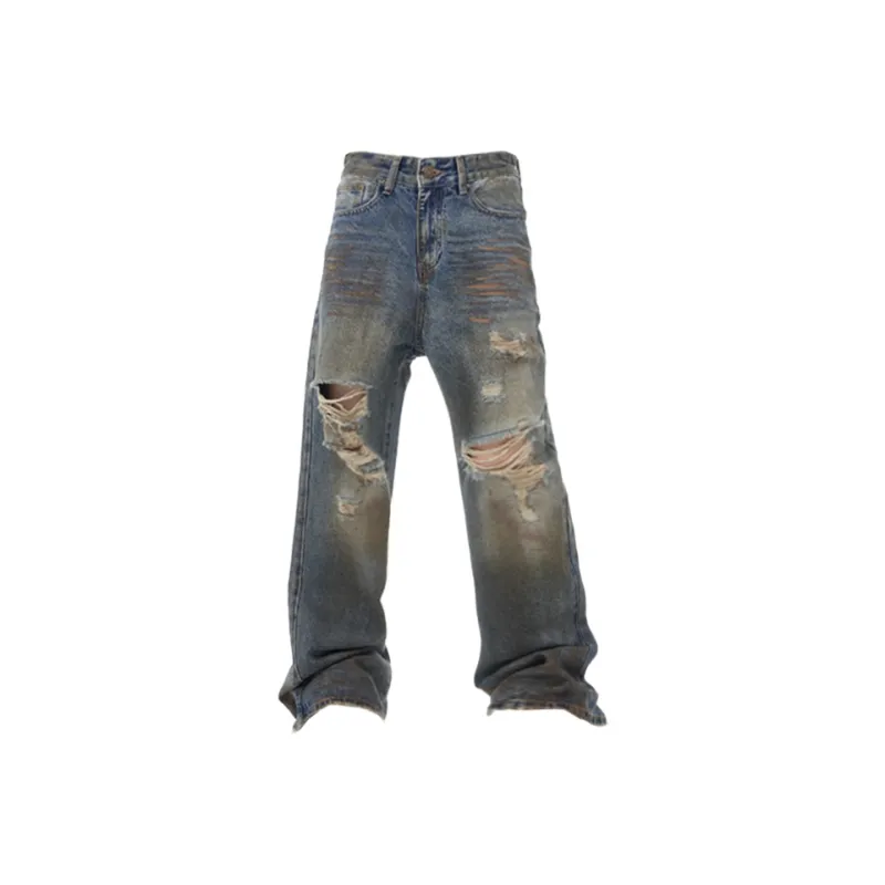 FEAROM Jeans Unisex Vintage Blue-0