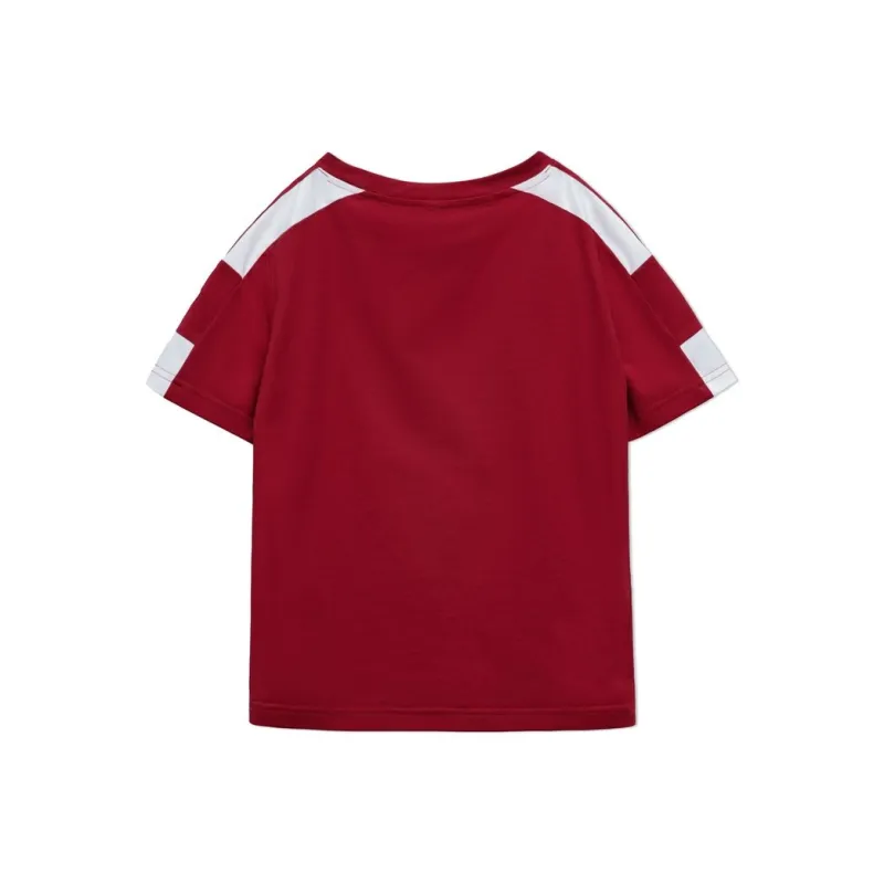 MADEN T Shirts Women's Deep Red-1