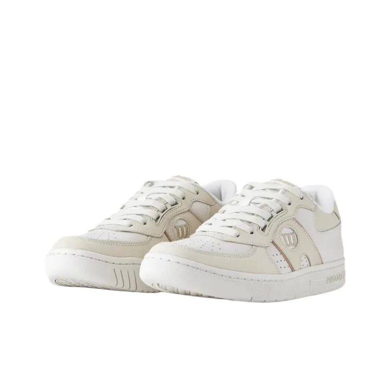Wilson PRO STAFF Low Top Tennis Shoes Men's White Beige-2