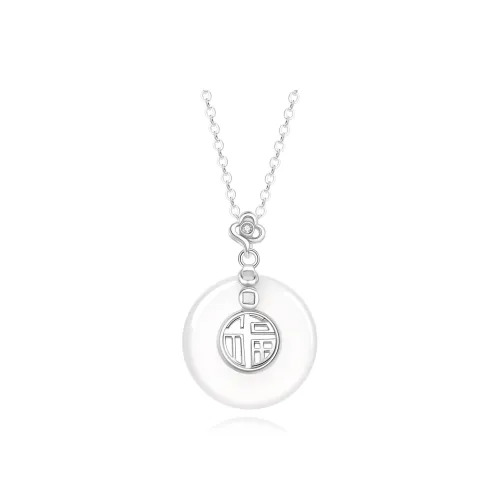 Branded Jewelry Natural Chalcedony Necklaces Women's