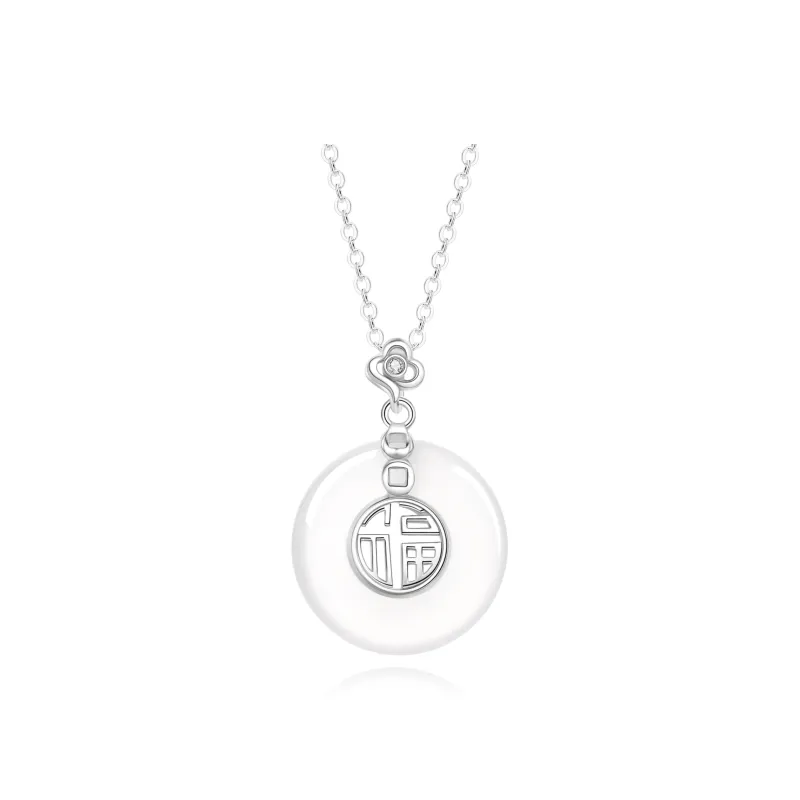 Branded Jewelry Natural Chalcedony Necklaces Women's-0