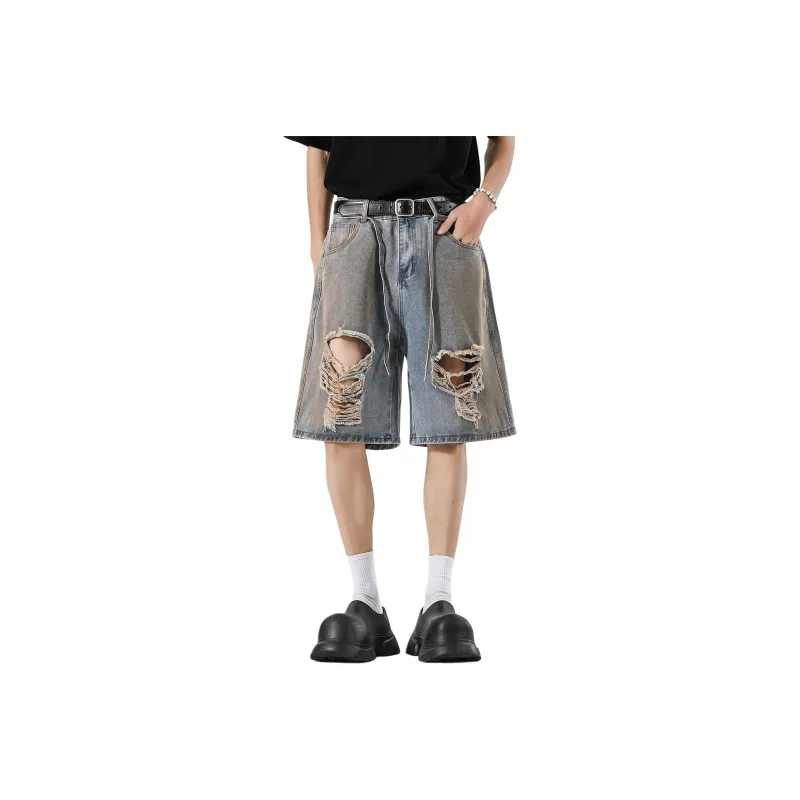 PISYPOX Casual Shorts Unisex Light Blue-2