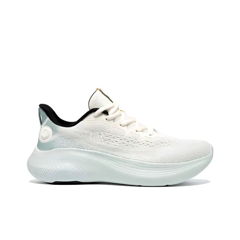 361° Anti-Slip And Wear-Resistant Height Increasing Low-Top Sprint Running Shoes Men's White Green-1