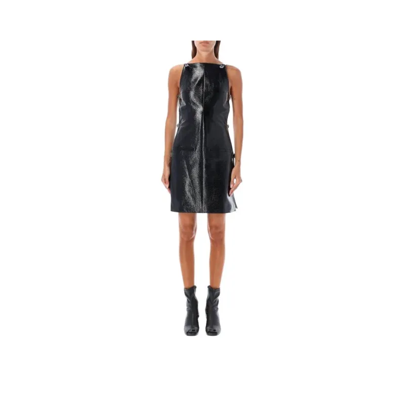 COURREGES Buckle Detailed Sleeveless Dress-0