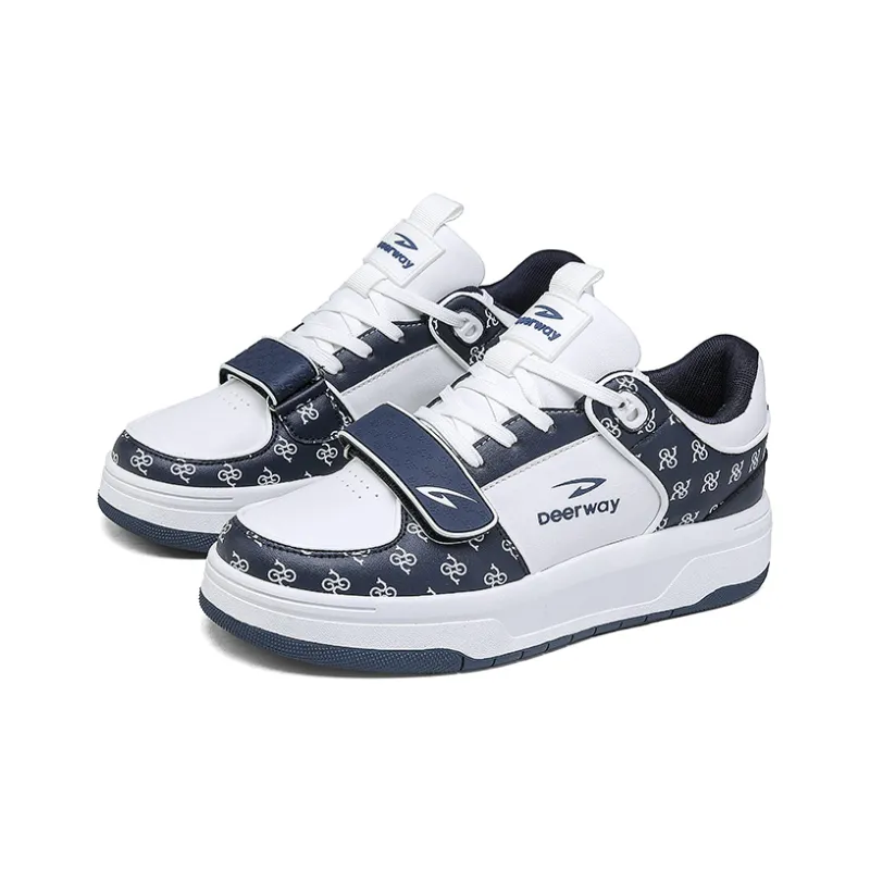 DEERWAY Anti Slip Wear Resistant Low Top Skateboard Shoes Men's-7