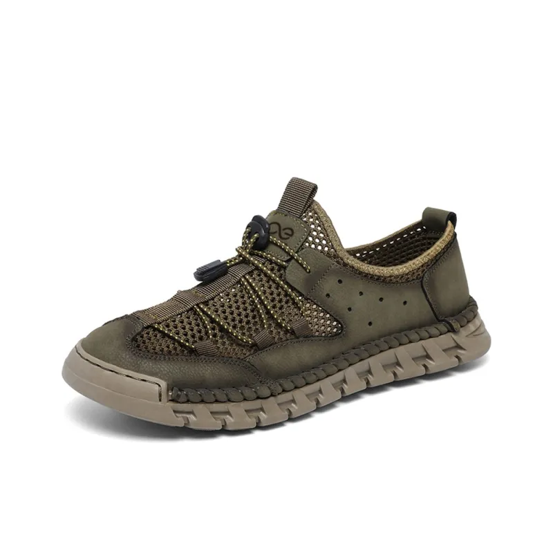 LINGPAO Abrasion Resistant Breathable Slip Resistant Low Top Casual Shoes Men's-6