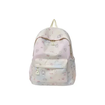 Juju Jimmy Nylon Backpack Regular Unisex Pink/White