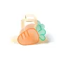 Translucent Yellow Carrot Claw Clip
