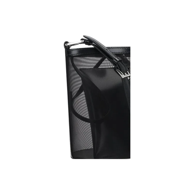 PRADA Leather Bucket Bags Shoulder Bags Women's Black-4