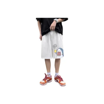 Bubble Trap Casual Shorts Unisex Shark Shorts[White]
