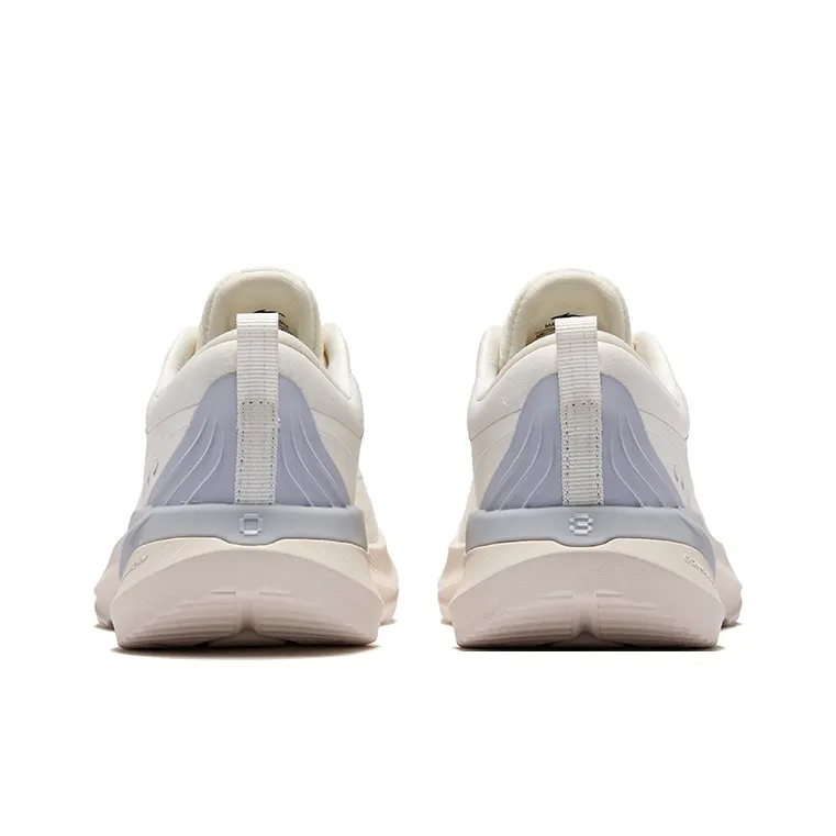 Erke Shock Absorbers Rebound Low Top City Commute Running Shoes Women's Microcrystal White Smoky Purple-3