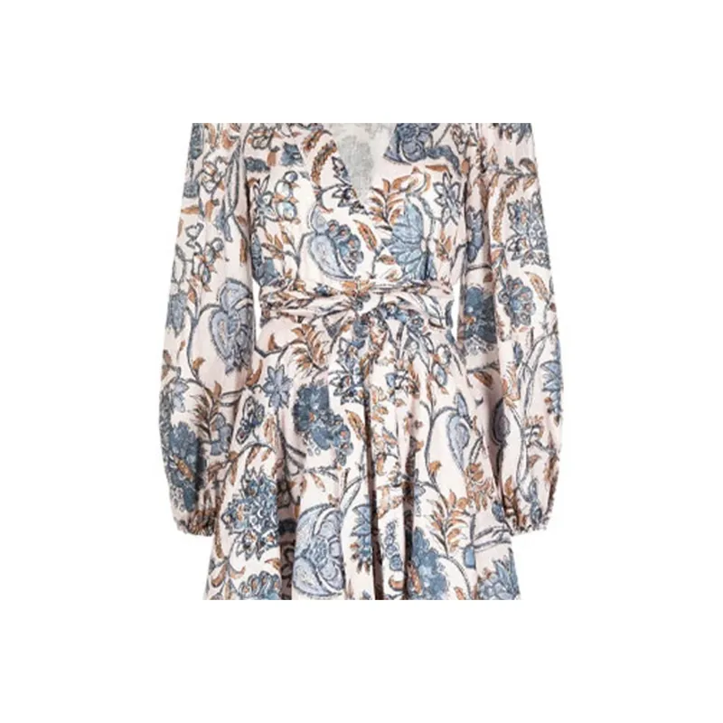 Zimmermann Long Sleeved Dresses Women's Blue-4