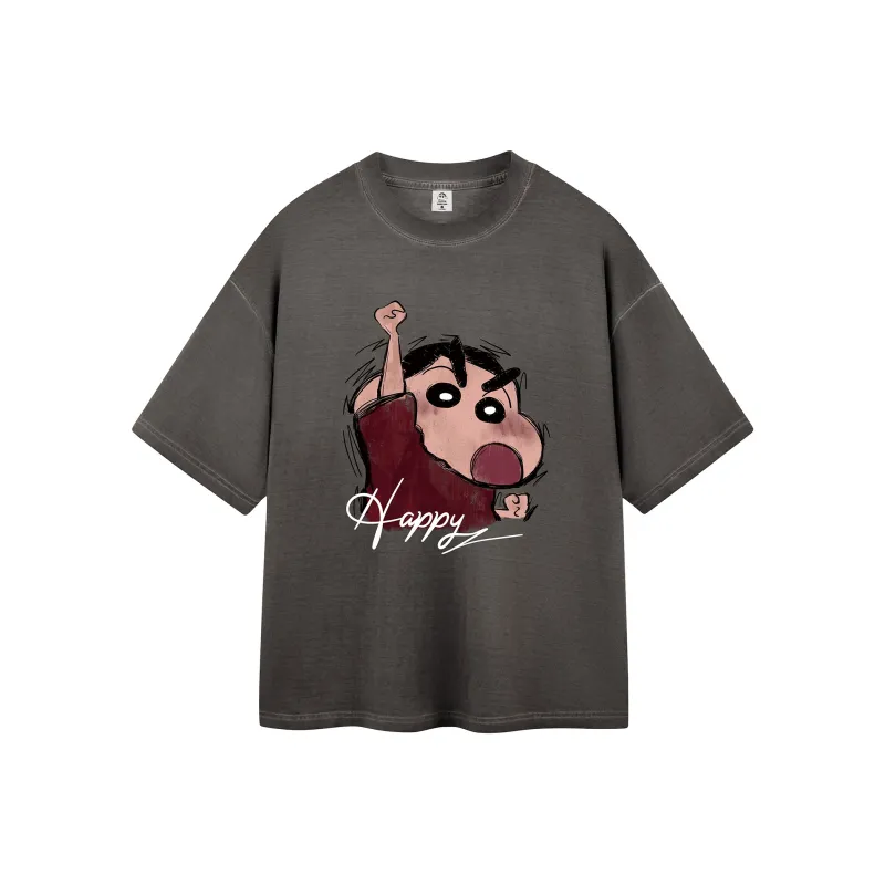Crayon Shinchan Short Sleeved T Shirts Unisex-0