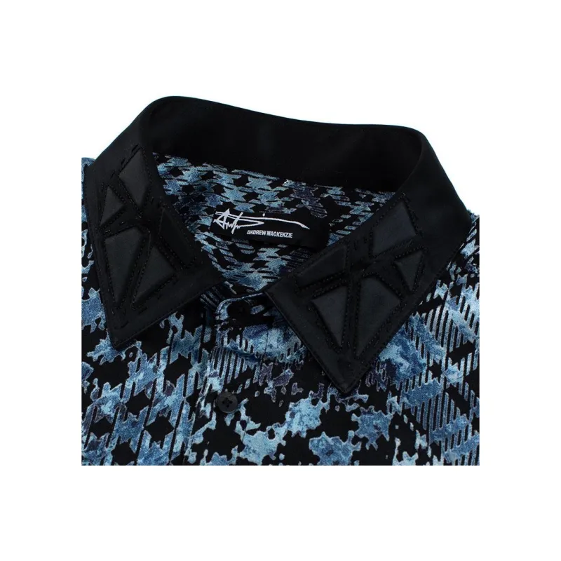 ANDREW MACKENZIE Shirts Unisex Black Blue-5