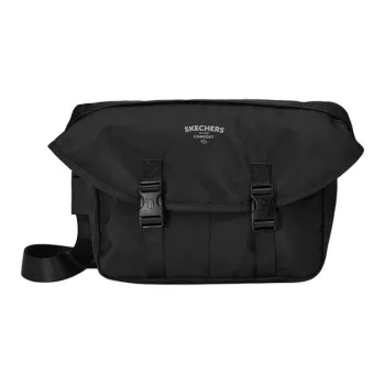 Skechers Adjustable Strap Shoulder Bag, Crossbody Bag Unisex Black