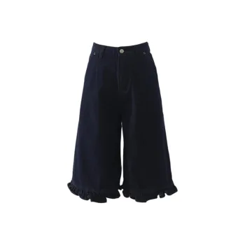 OROI Denim Shorts Women's Dark Blue Ankle Length