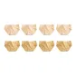 8 Pack (4 Light Yellow+4 Khaki)