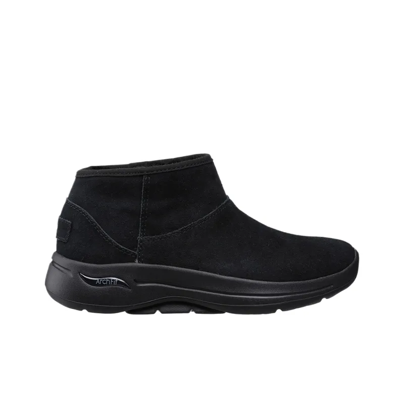 Skechers Go Walk Arch Fit Ankle Boots Women's Black-1
