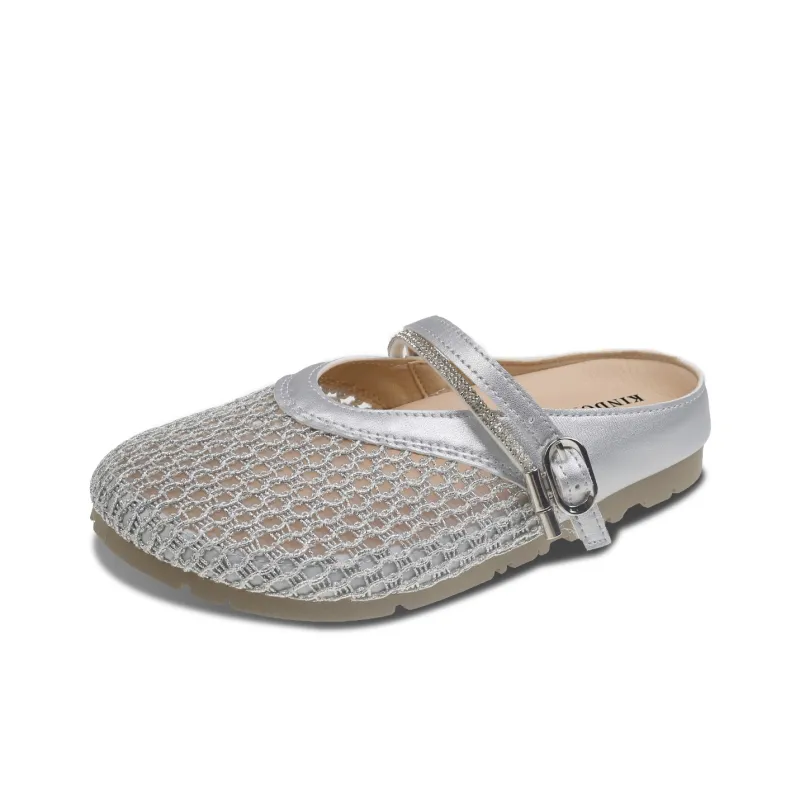 JINDUN Rubber Sole Abrasion Resistant Slip Resistant Closed Toe Slippers Women's-3