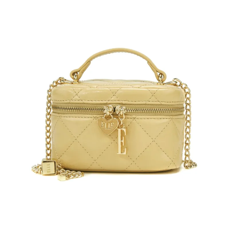 ELLE Split Cow Leather Handbag Regular Women's Multicolor-5