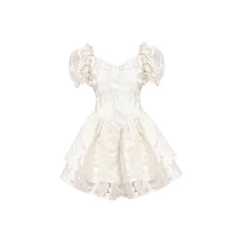 7 SEVFUN Short Sleeved Dress Women's White