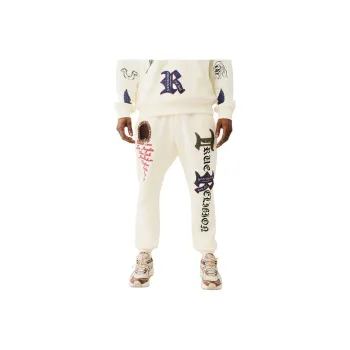 TRUE RELIGION Knitted Sweatpants Men's Winter White