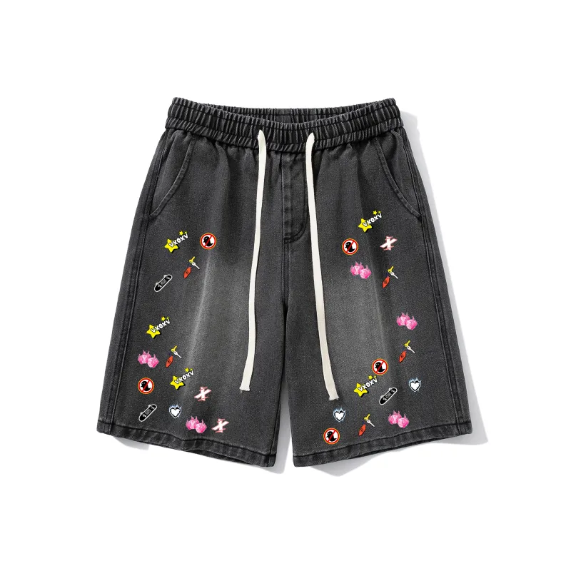 VXOXV Denim Shorts Unisex-8