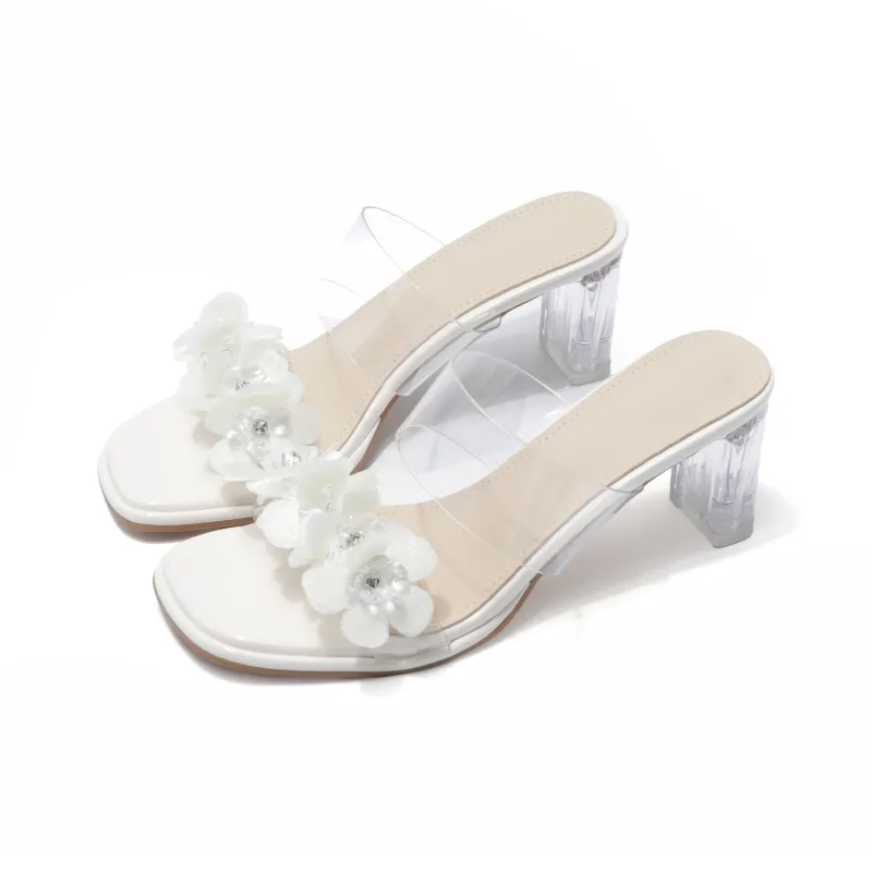 Be Good Chunky Heel High Heels 6cm Women's-2