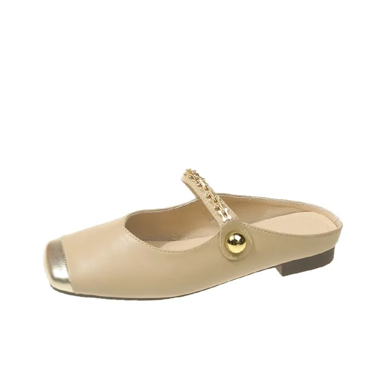 WUJI Rubber Sole Metal Abrasion Resistant Slip Resistant Closed Toe Slippers Women's-10