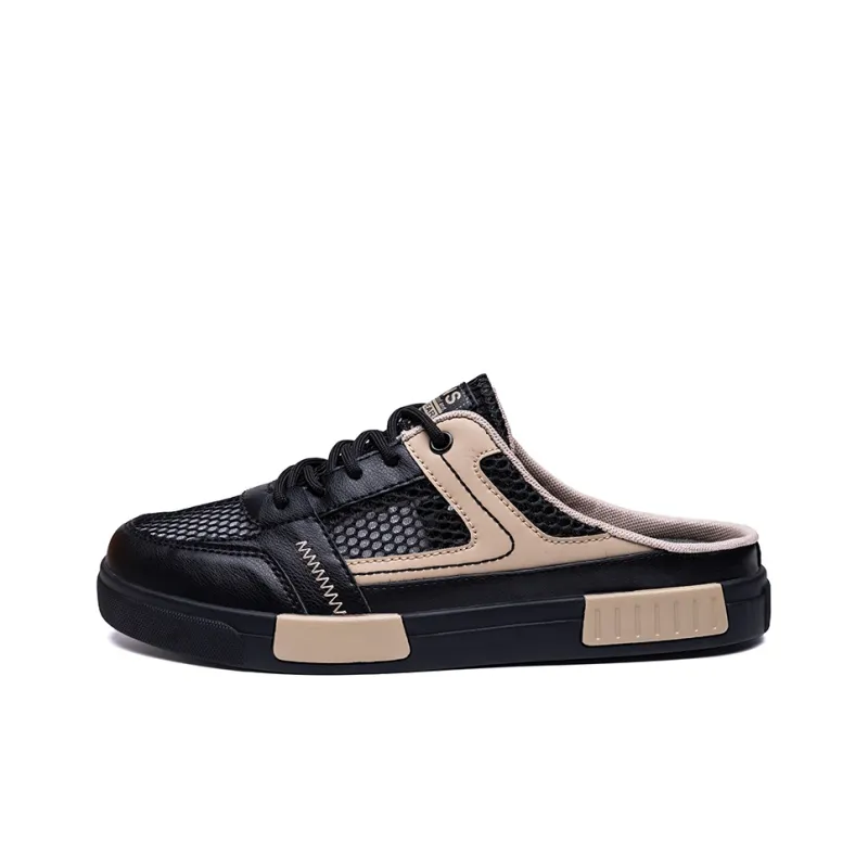 AiJP Rubber Sole Abrasion Resistant Slip Resistant Quick Dry Closed Toe Slippers Men's-10