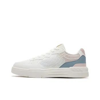 361° Slip Resistant Shock Absorbers Low Top Skateboard Shoes Women's White Blue Pink