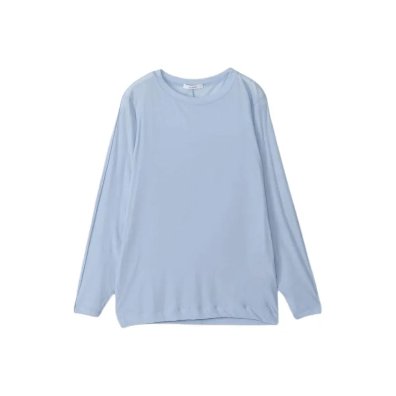 CINOH T Shirts Women's Sax Blue-0