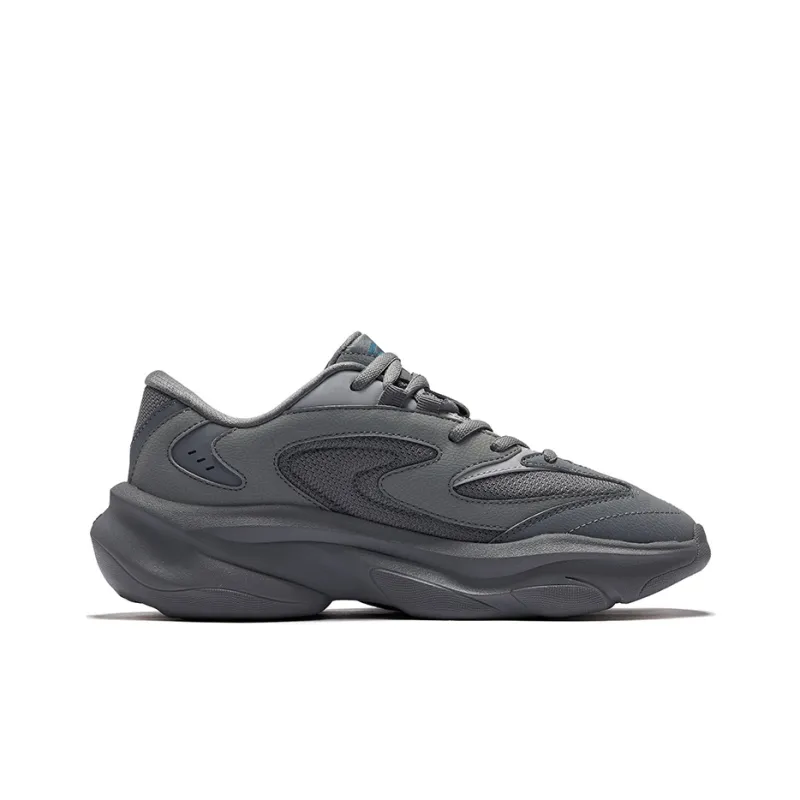 Erke Xiaoyu 2.0 Rebound And Breathable Low Top Casual Shoes Men's Steel Gray Deep Cool Gray-1