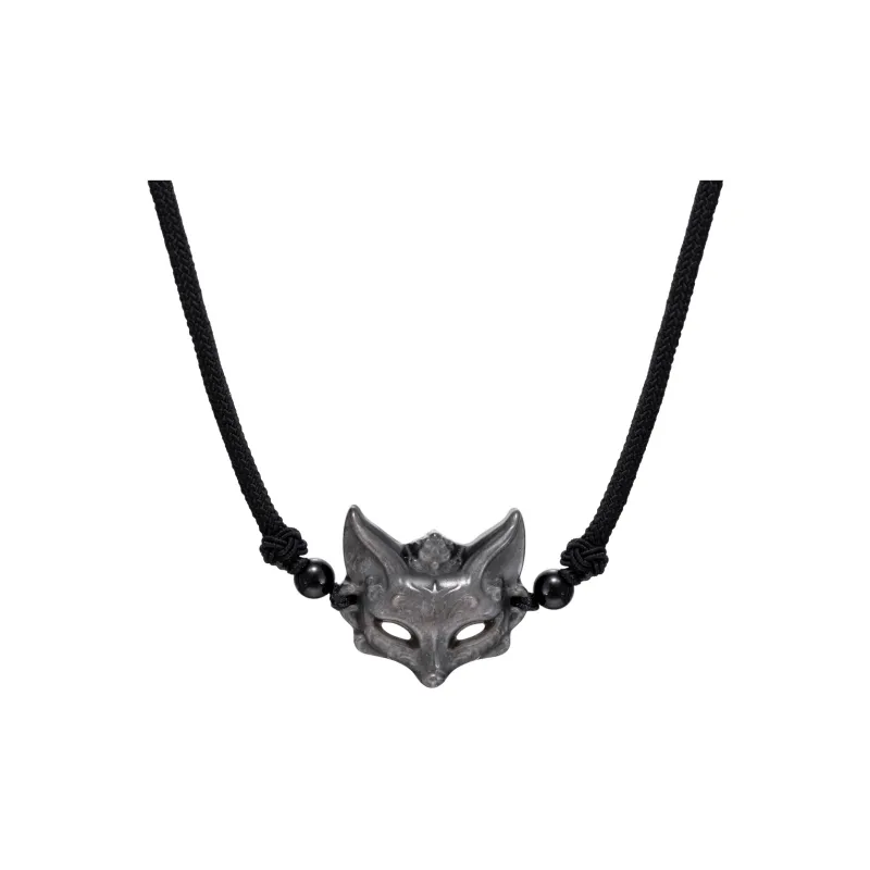QUIET LOVE Obsidian Necklaces Unisex-0